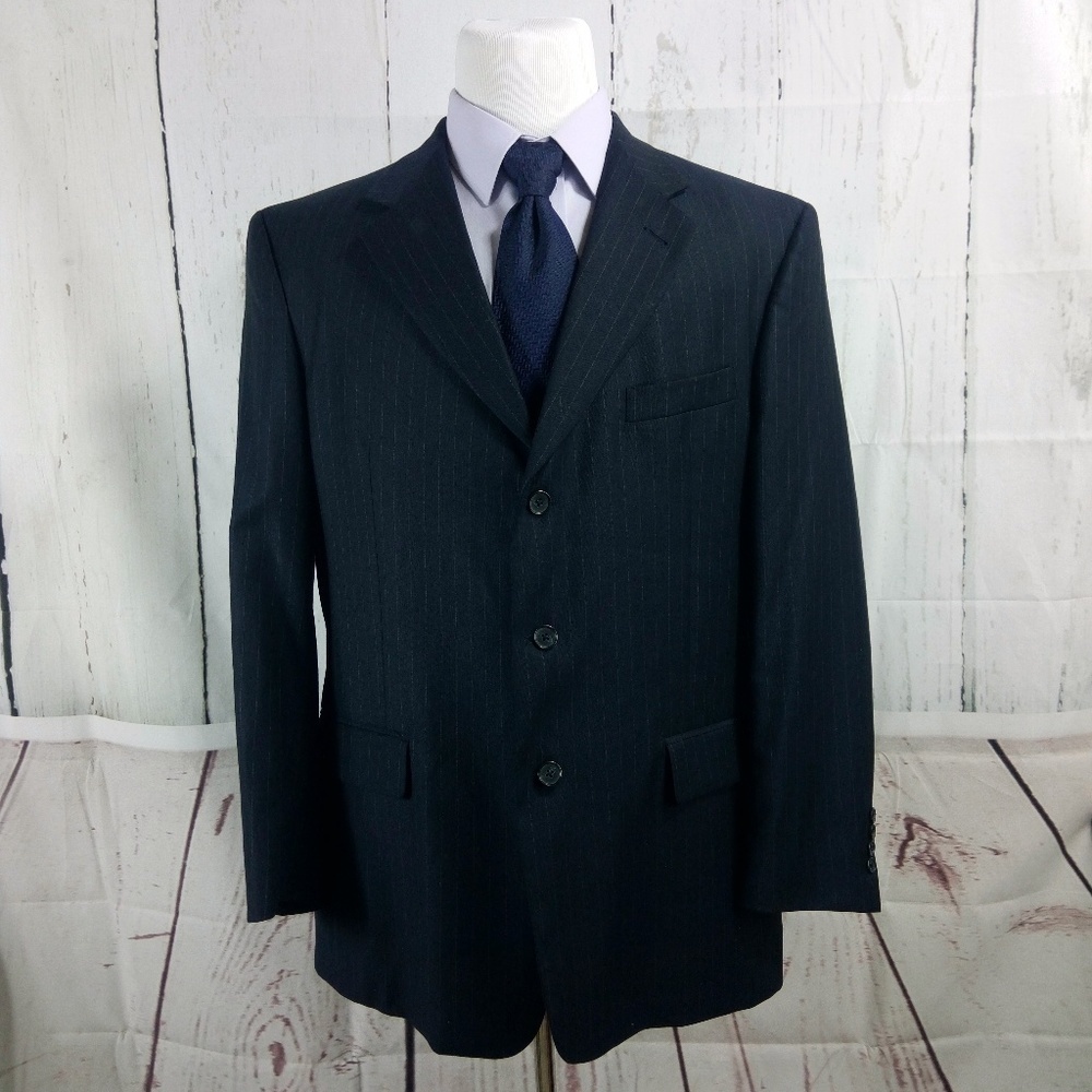 Murano 46R Dilliards Blue Suit Blazer Sports Coat